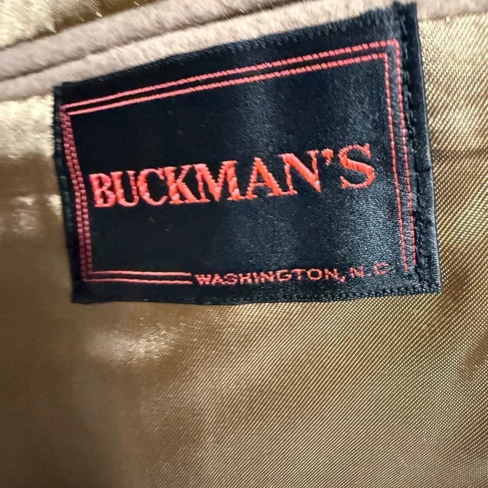 Classic Tan Cashmere Sport Coat Leather Buttons Old Money Quiet Luxury